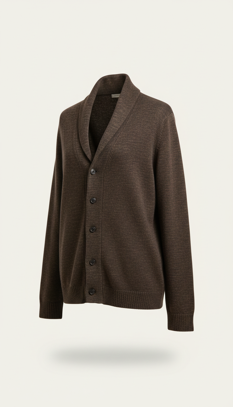 Espresso Merino cardigan